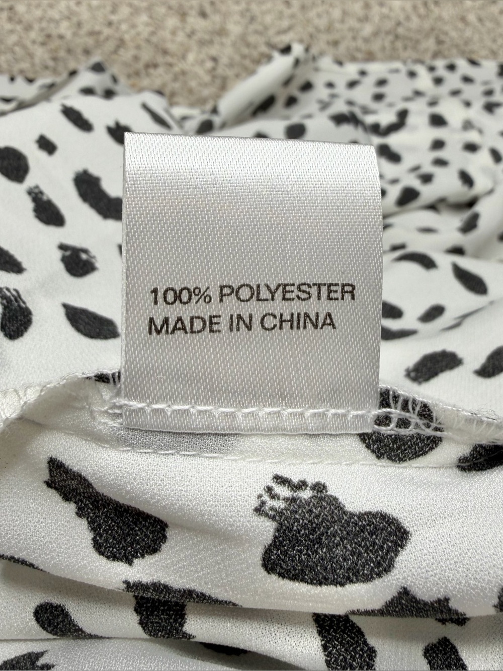 Petal & Pup Hyde Cheetah Tie Waist V-Neck Long Sleeve Maxi Dress 6 White Black - Picture 8 of 11